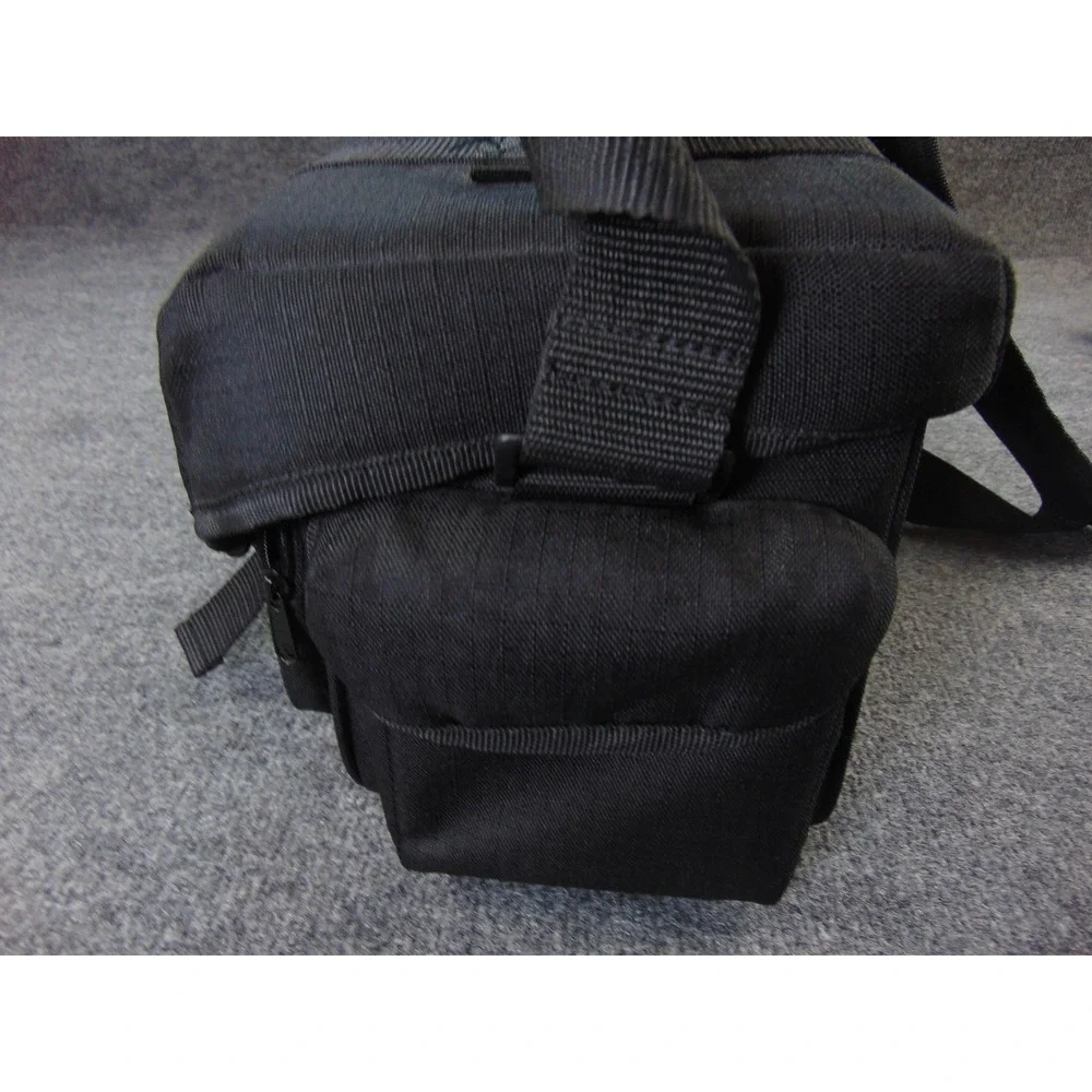 Nikon Camera Bag Mens Black Solid Shoulder Strap Padded DSLR Gadget Case Utility
